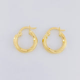 Candongas Espiral 1.2g / 1.5cm Oro Amarillo 18K