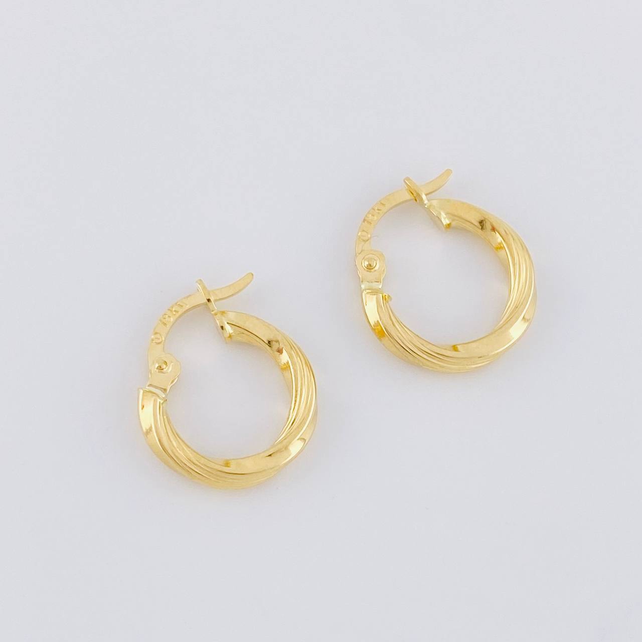 Candongas Espiral 1.1g / 1.5cm Oro Amarillo 18K