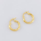 Candongas Espiral 1.2g / 1.6cm Oro Amarillo 18K