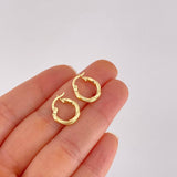 Candongas Espiral 1.2g / 1.5cm Oro Amarillo 18K