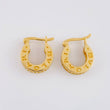 Candongas Bv 3.8g / 1.3cm Oro Amarillo 18K