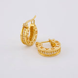 Candongas Bv 3.8g / 1.3cm Oro Amarillo 18K