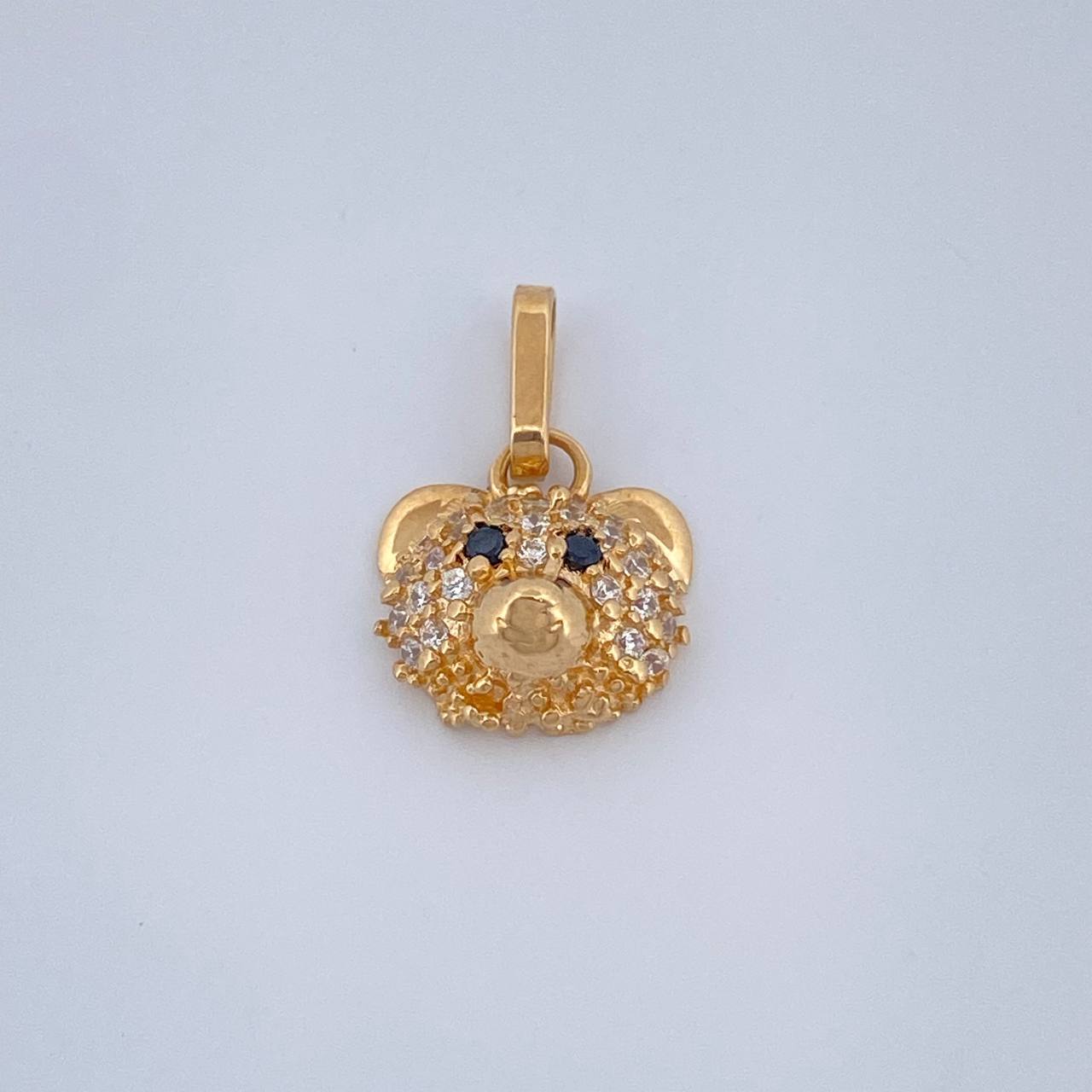 Dije Rostro Oso 1.3gr / 1.4cm / Oro Amarillo 18K &