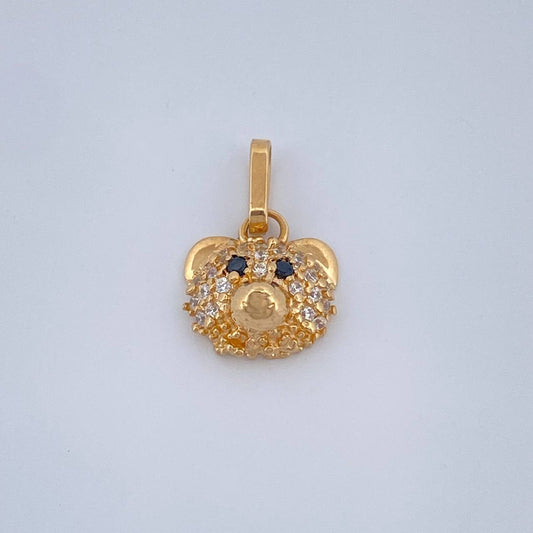 Dije Rostro Oso 1.3gr / 1.4cm / Oro Amarillo 18K &