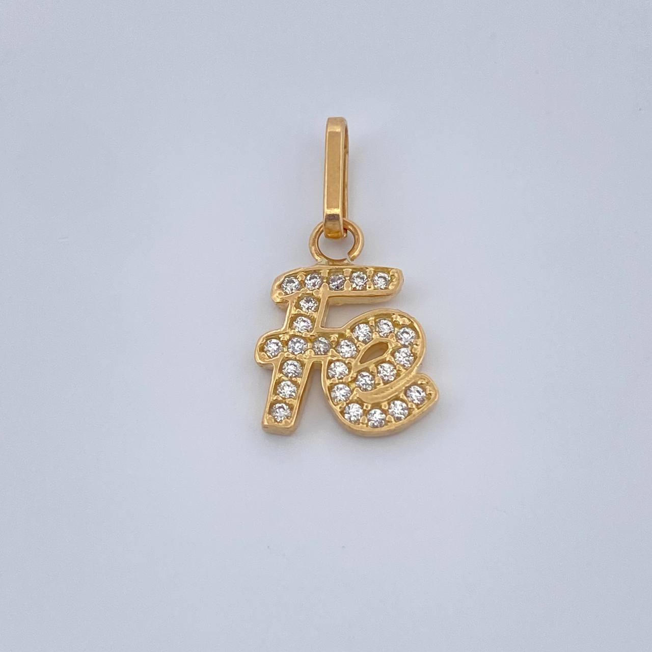 Dije Fe 0.95gr / 1.8cm / Oro Amarillo 18K &