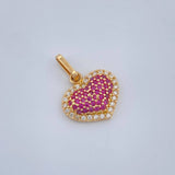 Dije Corazón Cojín 1.6gr / 1.7cm / Oro Amarillo 18K &