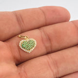 Dije Corazón Cojín 1.5gr / 1.8cm / Oro Amarillo 18K &