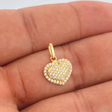 Dije Corazón Cojín 1.45gr / 1.7cm / Oro Amarillo 18K &