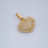 Dije Corazón Cojín 1.45gr / 1.7cm / Oro Amarillo 18K &