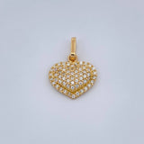 Dije Corazón Cojín 1.45gr / 1.7cm / Oro Amarillo 18K &