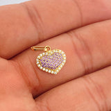 Dije Corazón Cojín 1.5gr / 1.8cm / Oro Amarillo 18K &