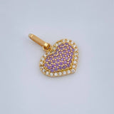 Dije Corazón Cojín 1.5gr / 1.8cm / Oro Amarillo 18K &