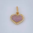 Dije Corazón Cojín 1.5gr / 1.8cm / Oro Amarillo 18K &