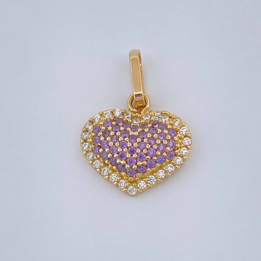 Dije Corazón Cojín 1.5gr / 1.8cm / Oro Amarillo 18K &