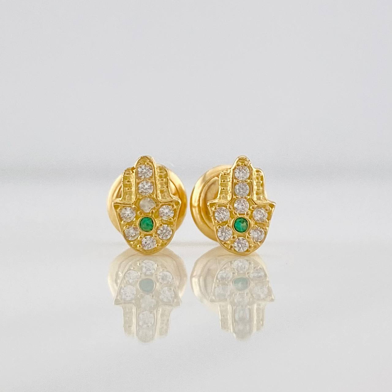 Topos Mano Hamsa 0.75g / 4.5mm Oro Amarillo 18K