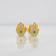 Topos Mano Hamsa 0.75g / 4.5mm Oro Amarillo 18K