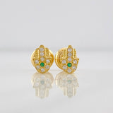 Topos Mano Hamsa 0.75g / 4.5mm Oro Amarillo 18K