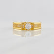 Anillo Solitario Puente 4.95g / T6 1/2 Oro Amarillo 18K