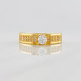 Anillo Solitario Puente 4.95g / T6 1/2 Oro Amarillo 18K