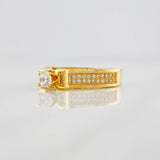 Anillo Solitario Puente 4.95g / T6 1/2 Oro Amarillo 18K