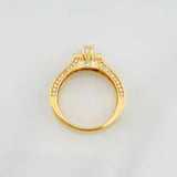 Anillo Solitario Puente 4.95g / T6 1/2 Oro Amarillo 18K