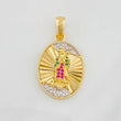 Dije Virgen de Guadalupe 4.6g / 3.02cm Dos Oros Amarillo Blanco 18K