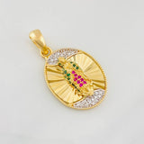 Dije Virgen de Guadalupe 4.6g / 3.02cm Dos Oros Amarillo Blanco 18K