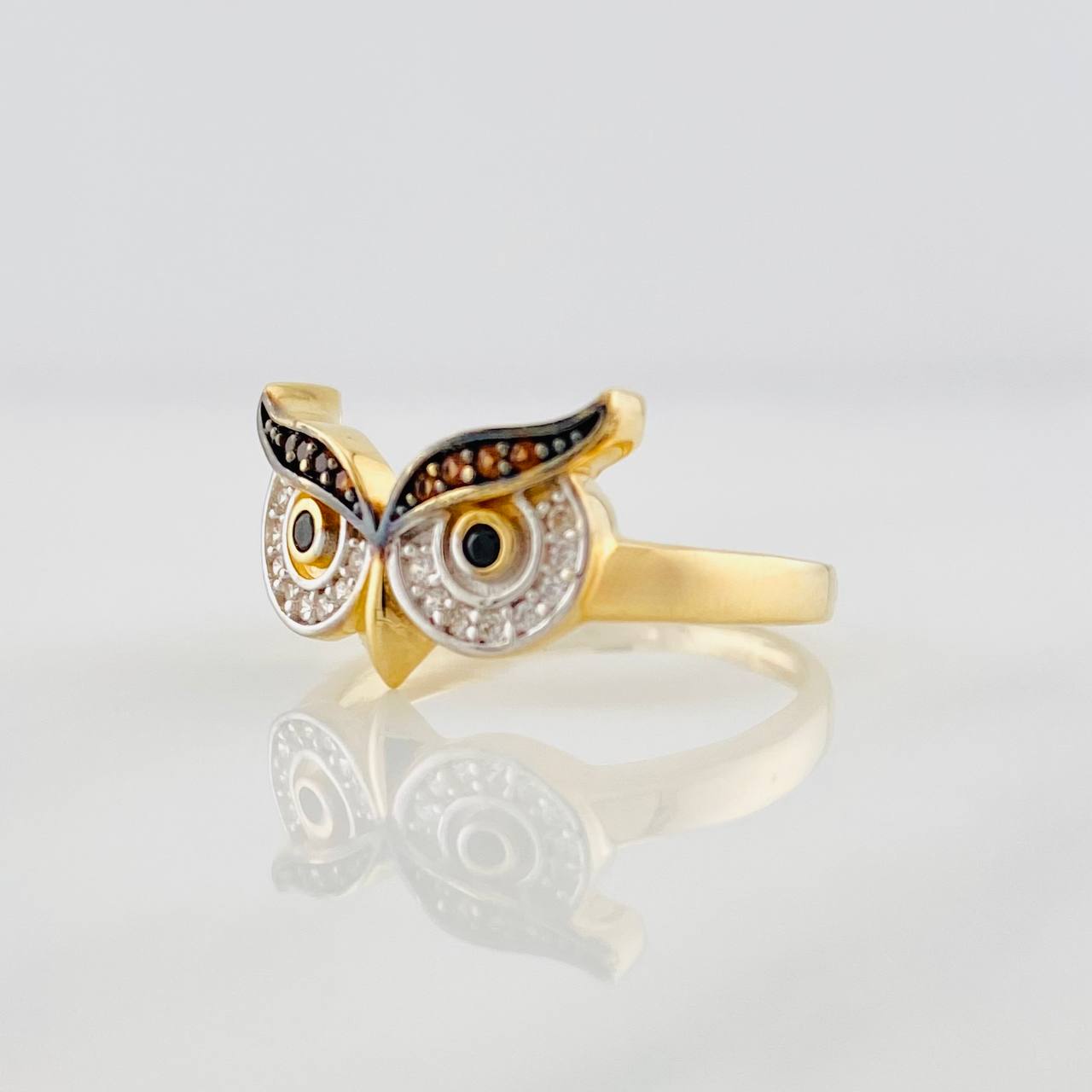 Anillo Buho 2.65g / T6 Tres Oros 18K