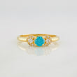 Anillo Solitario Flor 1.9g / T5 3/4 Oro Amarillo 18K