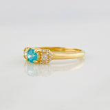 Anillo Solitario Flor 1.9g / T5 3/4 Oro Amarillo 18K