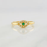 Anillo Ojo Turco 1.65g / T7 Oro Amarillo 18K