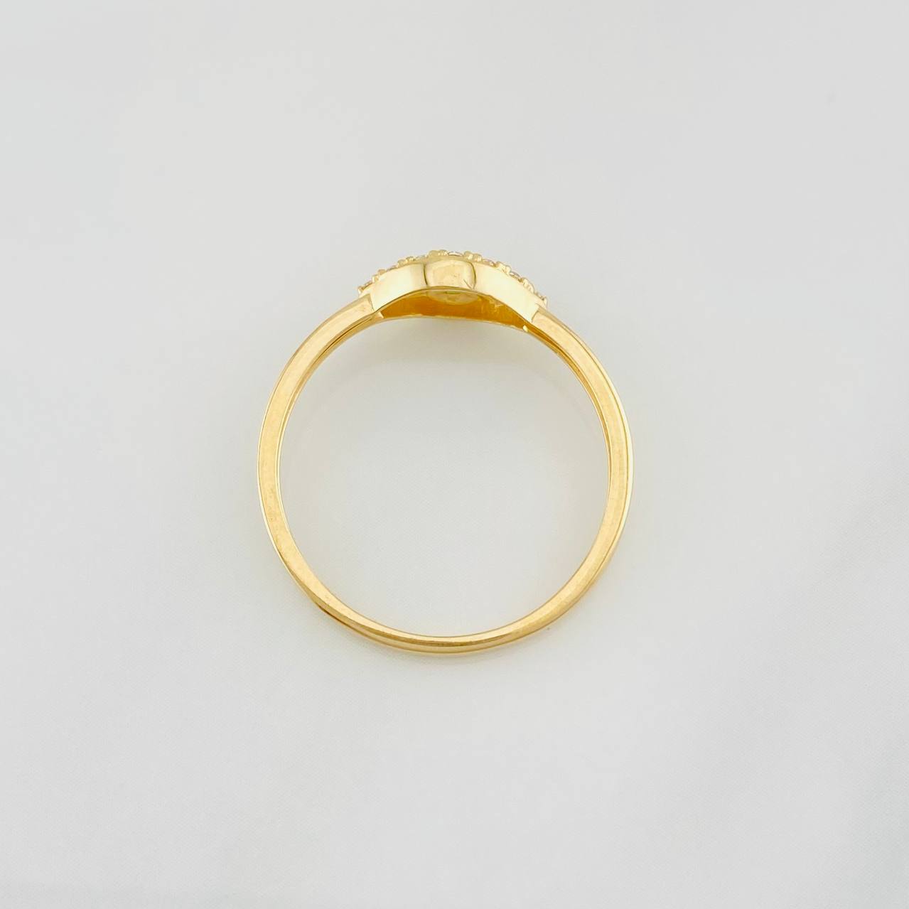 Anillo Ojo Turco 1.65g / T7 Oro Amarillo 18K
