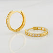 Candongas Carril 2.1g / 1.05cm Oro Amarillo 18K