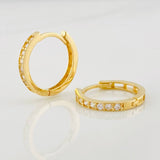 Candongas Carril 2.1g / 1.05cm Oro Amarillo 18K