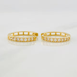 Candongas Carril 2.1g / 1.05cm Oro Amarillo 18K
