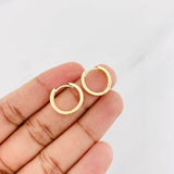 Candongas Carril 2.1g / 1.05cm Oro Amarillo 18K