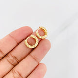 Candongas Bv 4.1g / 1.02cm Oro Amarillo 18K