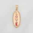 Dije Placa Love 3.15g / 3.05cm Oro Rosa 18K