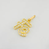 Dije Fe 1.4g / 2cm Oro Amarillo 18K