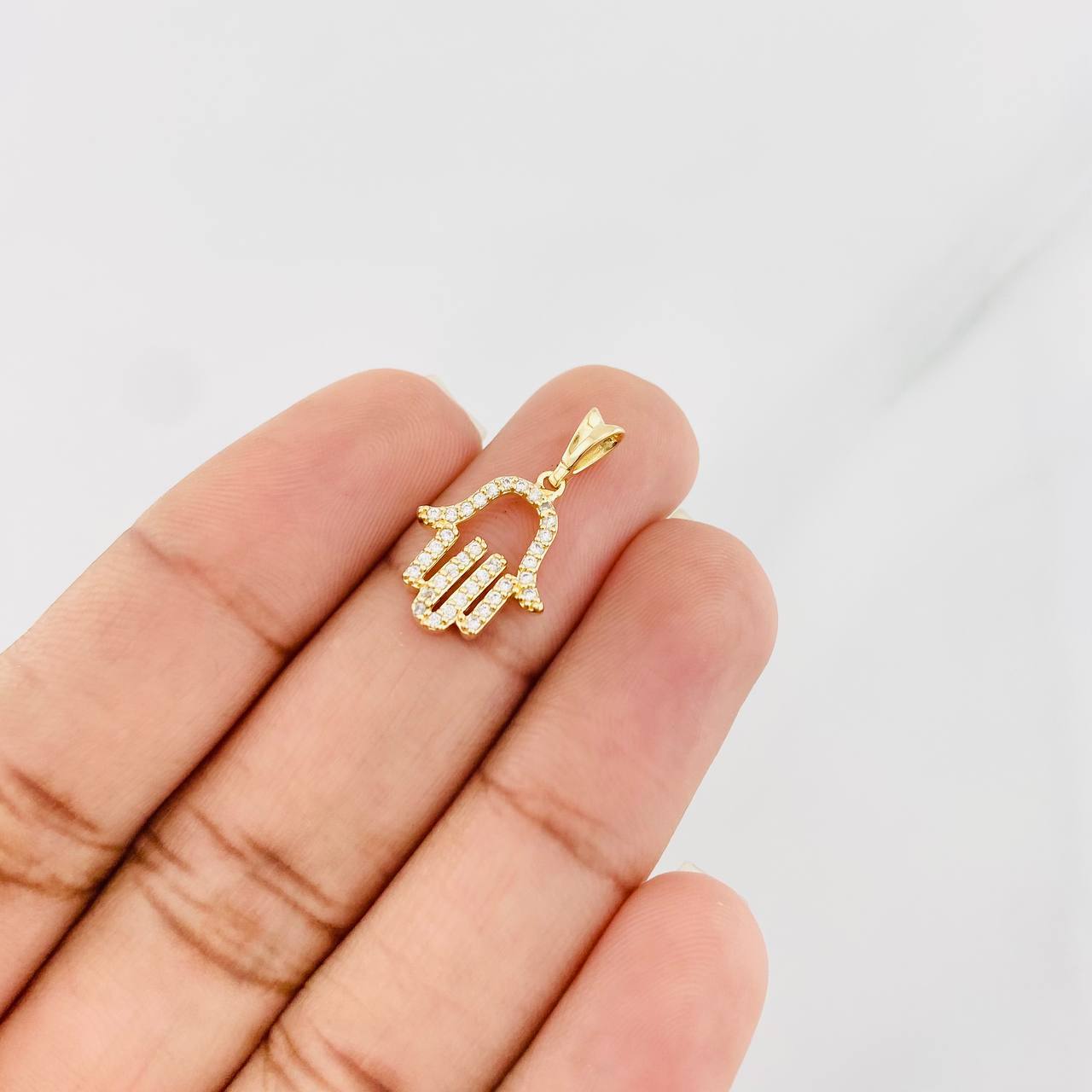 Dije Mano Hamsa 1.15g / 2cm Oro Amarillo 18K
