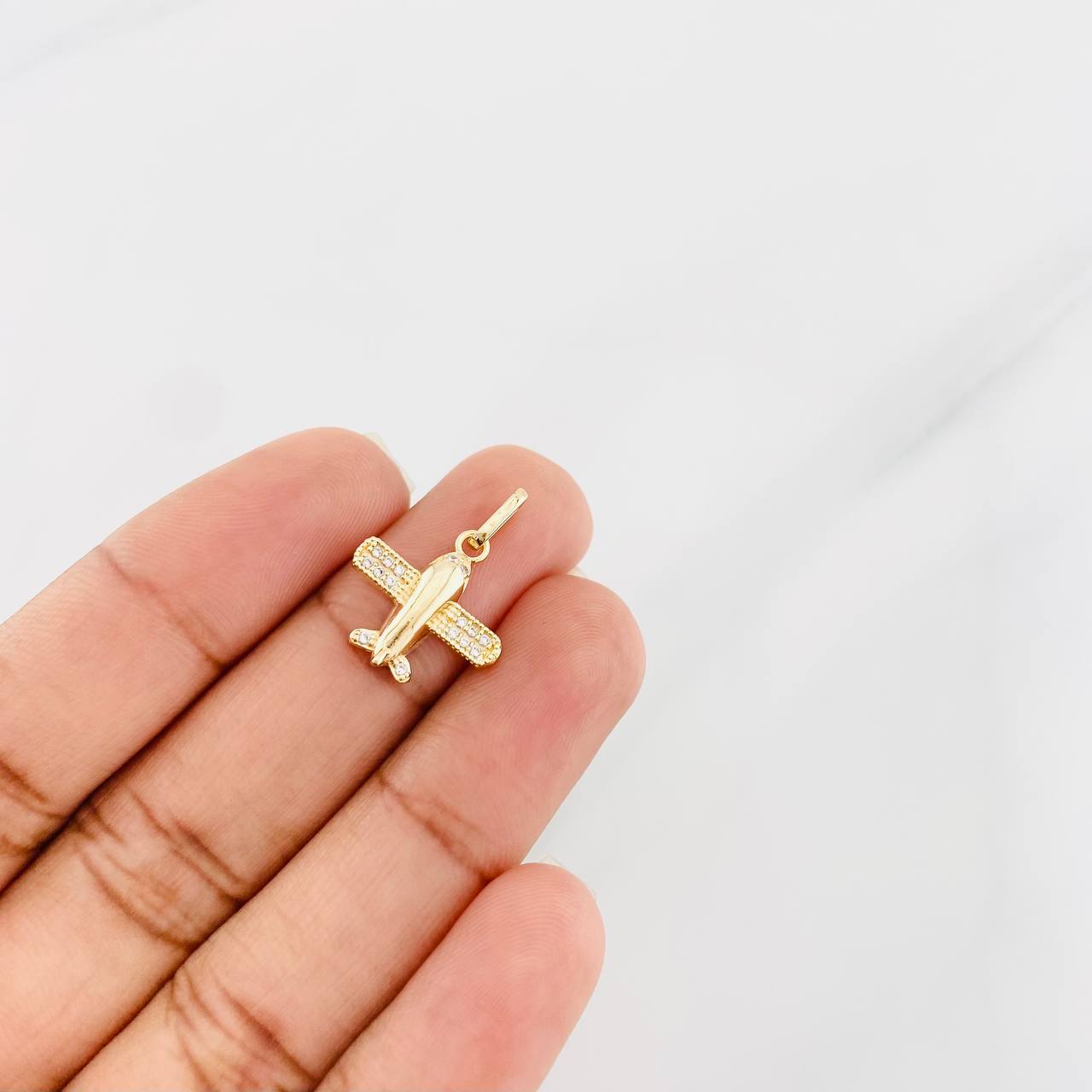 Dije Avion 1.25g / 2cm Oro Amarillo 18K