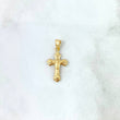 Dije Cruz 0.8gr / 2cm / Florenciada Oro Amarillo