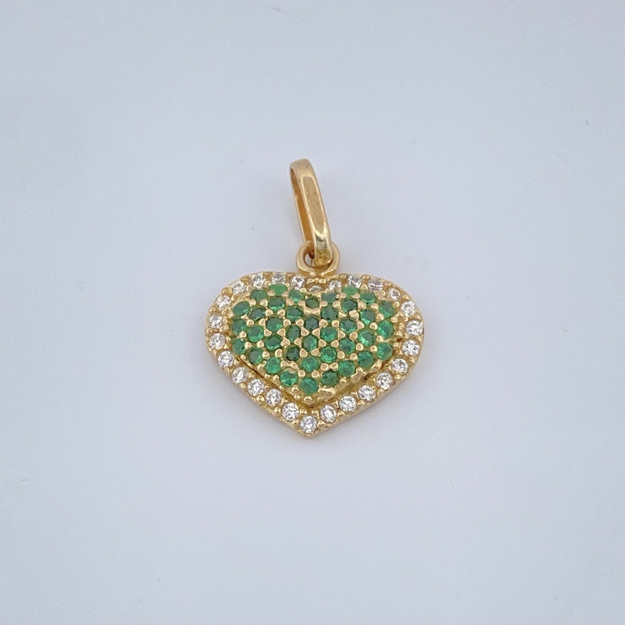Dije Corazón Cojín 1.5gr / 1.8cm / Oro Amarillo 18K &