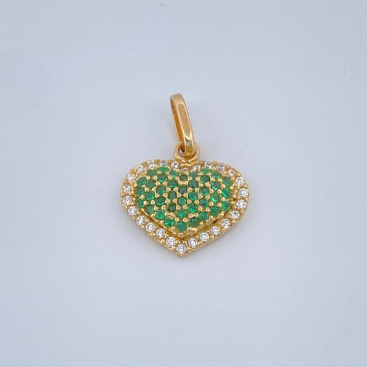Dije Corazón Cojín 1.5gr / 1.8cm / Oro Amarillo 18K &