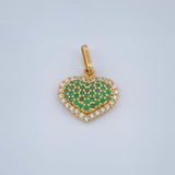 Dije Corazón Cojín 1.5gr / 1.8cm / Oro Amarillo 18K &