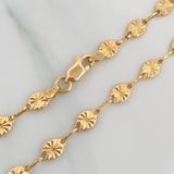 Pulso Eslabon Diamantado 2.8 g / 18.4 cm / 4.4 mm Oro Amarillo 18K