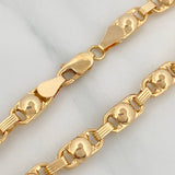 Pulso Rustico Burbujas 4.45 g / 19.3 cm / 4.3 mm Oro Amarillo 18K