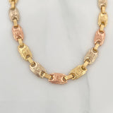 Tobillera Rustica Corona 7.25 g / 27 cm / 5.6 mm Tres Oros 18K