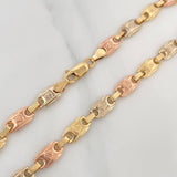 Tobillera Rustica Corona 7.25 g / 27 cm / 5.6 mm Tres Oros 18K