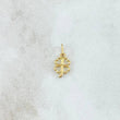 Dije Trebol 0.35gr / 1.4cm / Silueta Lisa Oro Amarillo 18K